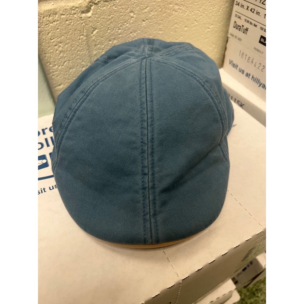 Boston Scally Co Sailor Collection Flat Cap Blue Scally Hat XXXL Marine
